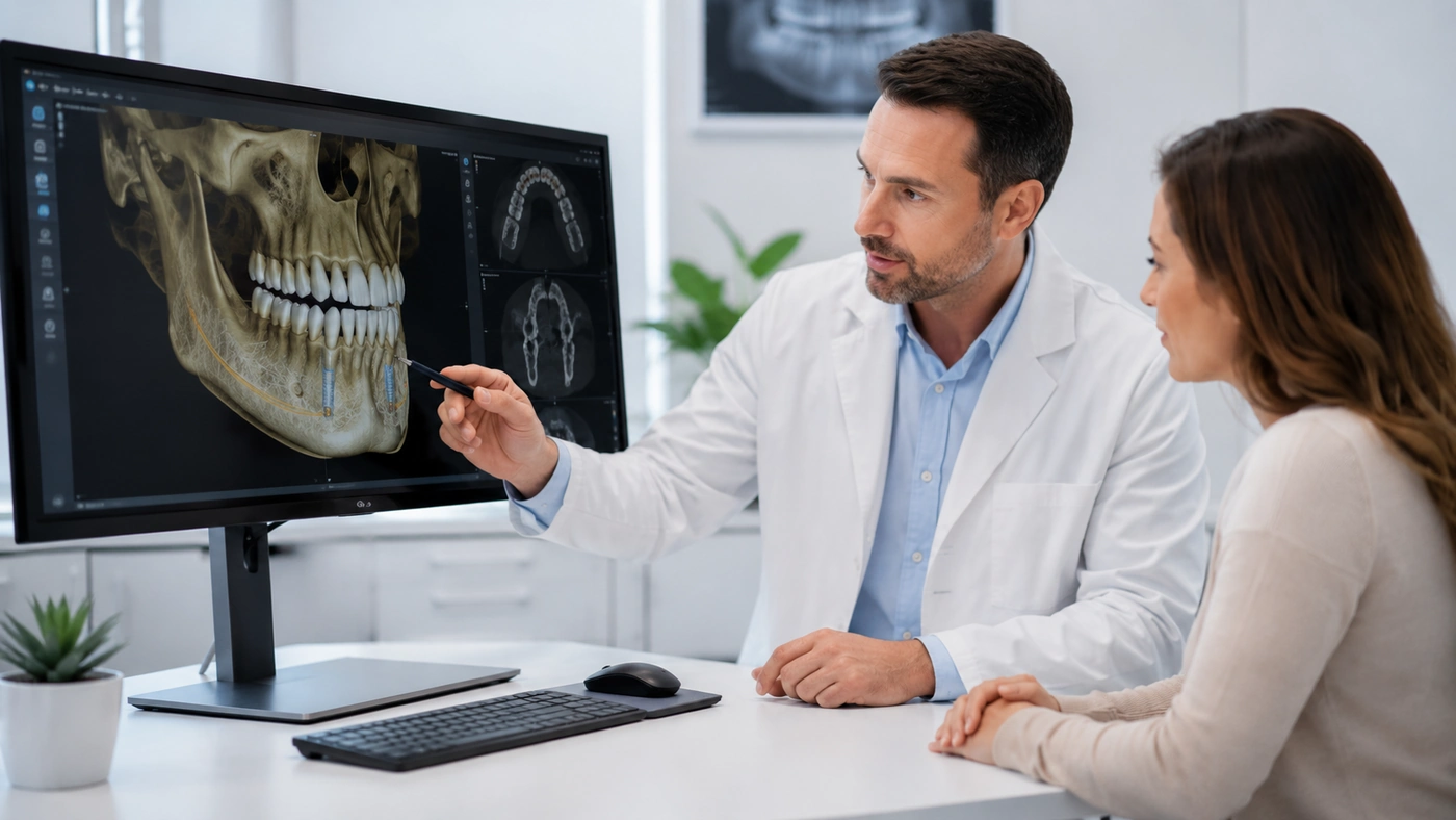 Planificare implant dentar cu CBCT 3D
