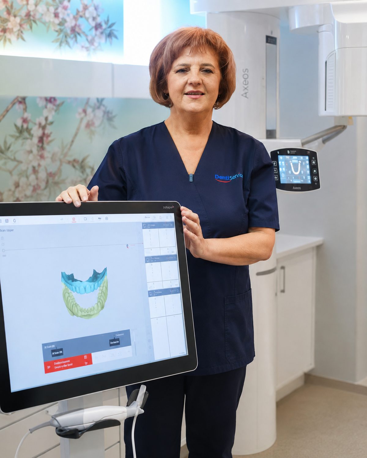 Diagnostic și planificare digitală la Denti Service Bacău cu analiză 3D și echipamente digitale